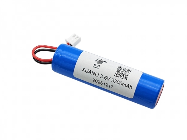 3.6V 3300mAh 18650 2pin 圆柱锂电池