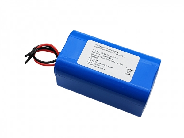 7.2V 6600mAh 18650 圆柱锂电池 | 2S2P锂电池