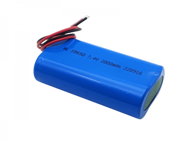 7.4V 2000mAh 18650圆柱锂电池| 2S1P锂电池