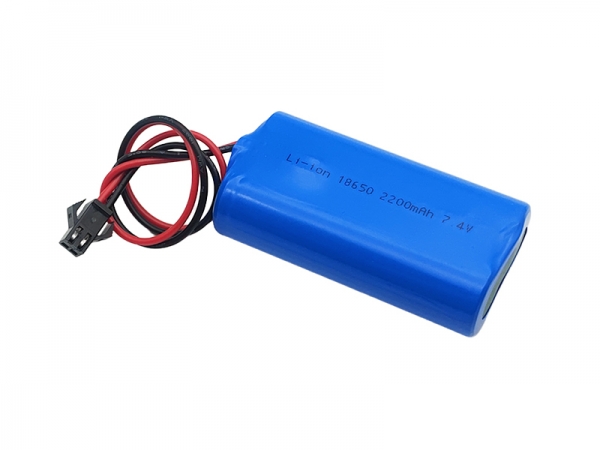 7.4V 2200mAh 18650 圆柱锂电池-2pin